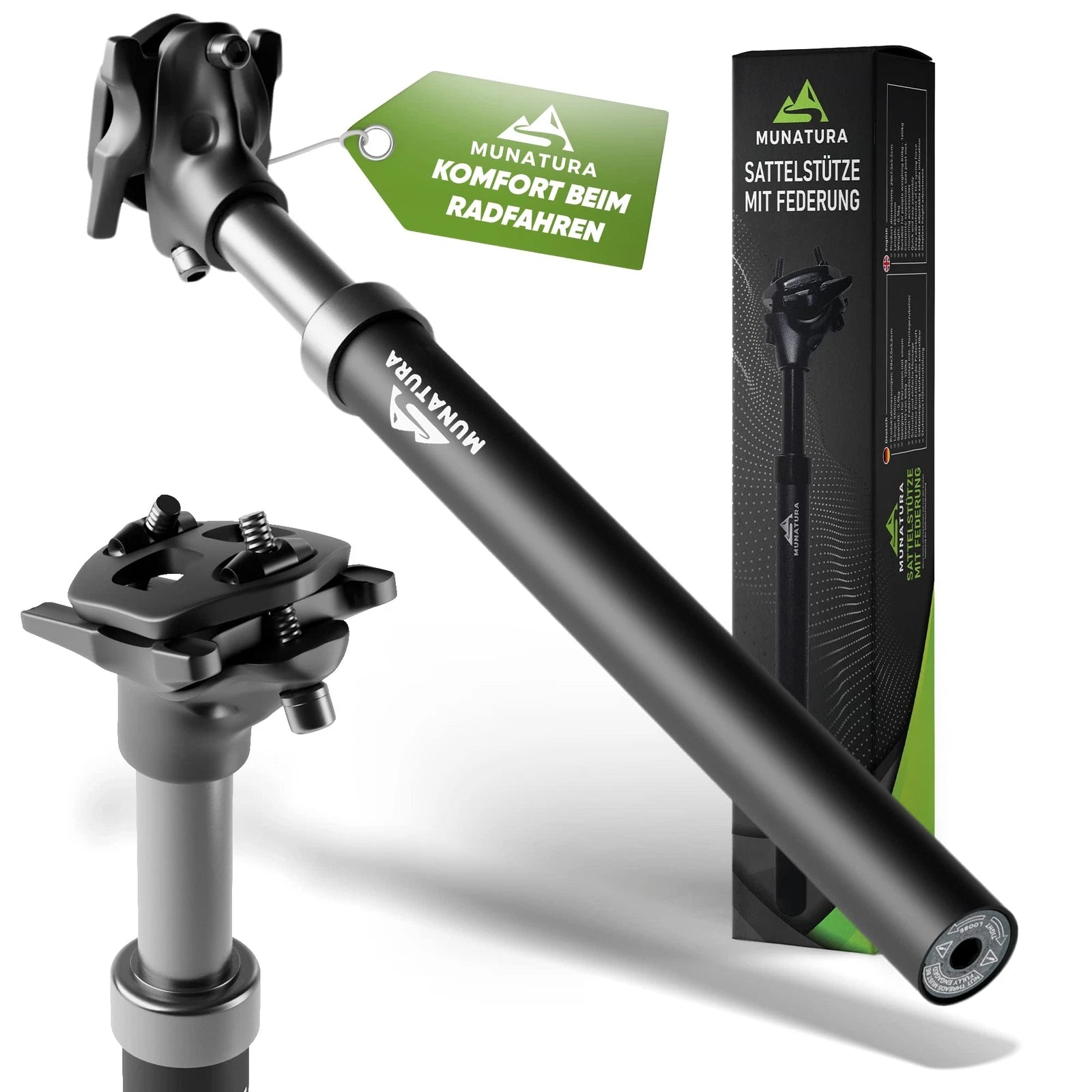 Premium Adjustable Suspension Seatpost Ø272/309/316 for Road & Mountain Bikes